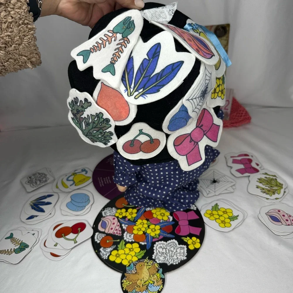 Vintage New without Bag Mrs Honey's Hat Polka Dot Doll with Book and Game Set - Picture 11 of 11